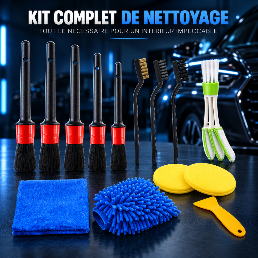 Kit Detailing Automobile 17 Pièces